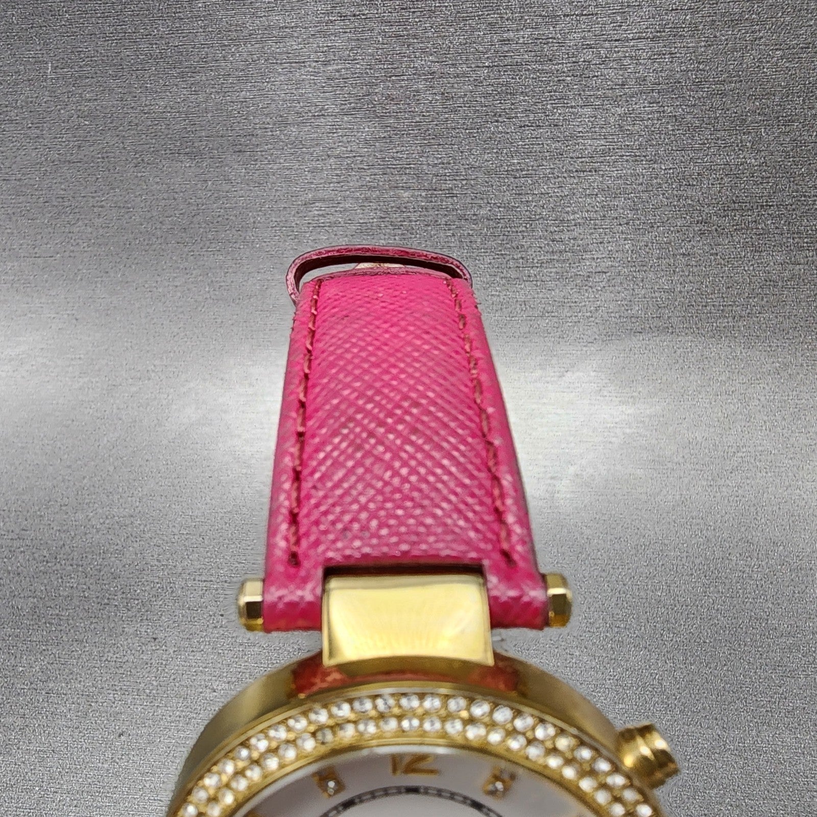 Michael Kors Parker Watch Women 39mm White Dial Gold Tone Date Round New Battery4