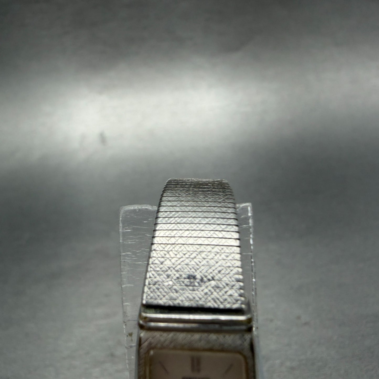 Seko Tank Watch Women 13mm Silver Dial Silver Tone 1320-6079 New Battery Vintage4