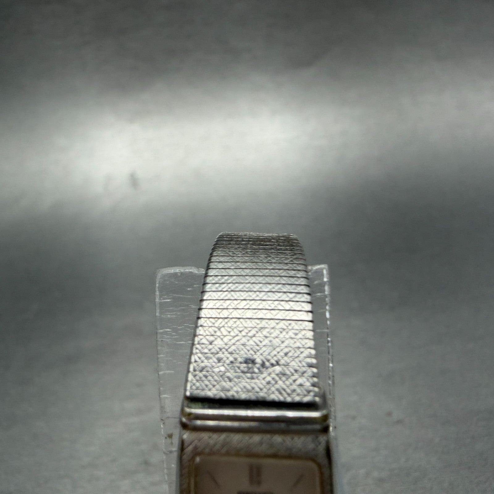 Seko Tank Watch Women 13mm Silver Dial Silver Tone 1320-6079 New Battery Vintage4