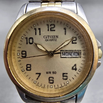 Citizen Watch Women 25mm Champagne Dial Two Tone Daydate 1002-S056047 New Batt1