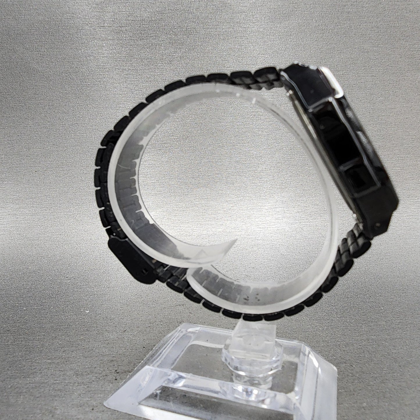 Casio A168 Touch Watch Men 36mm Black Dial Black Tone Octagon New Battery7