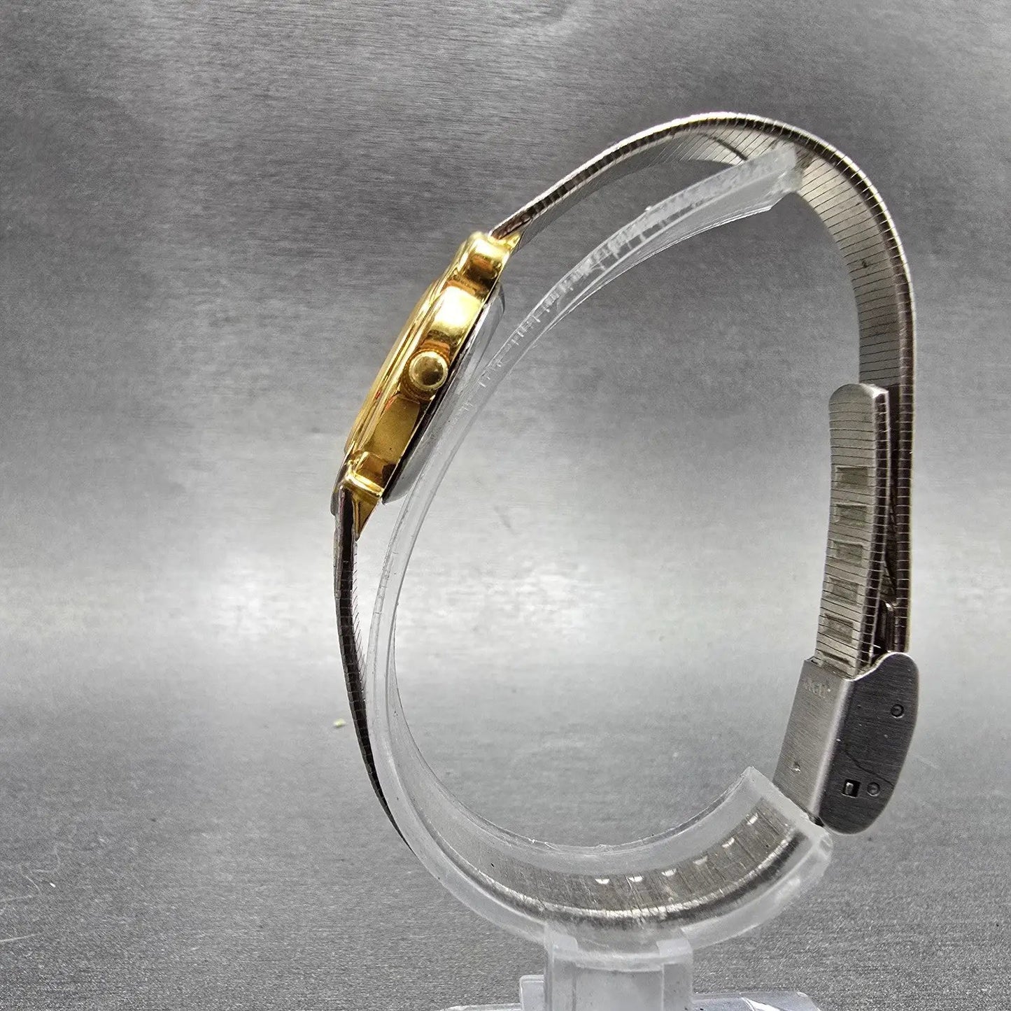 Elgin Watch Women 17mm Silver Dial Two Tone Oval Leafs EK909-007 New Battery7