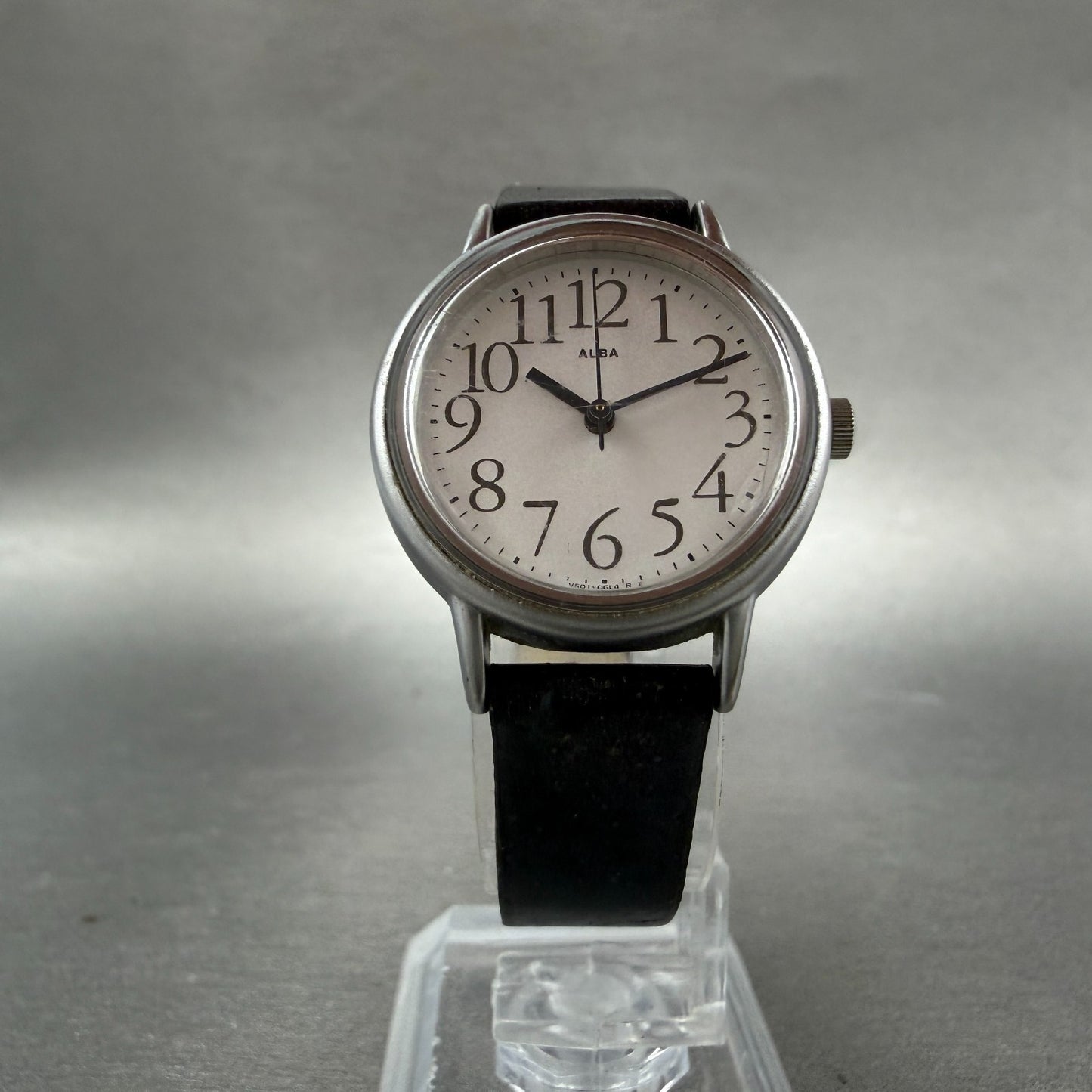 Seiko Alba Watch Women 26mm White Dial Silver Tone Round V501-0BW0 New Battery5