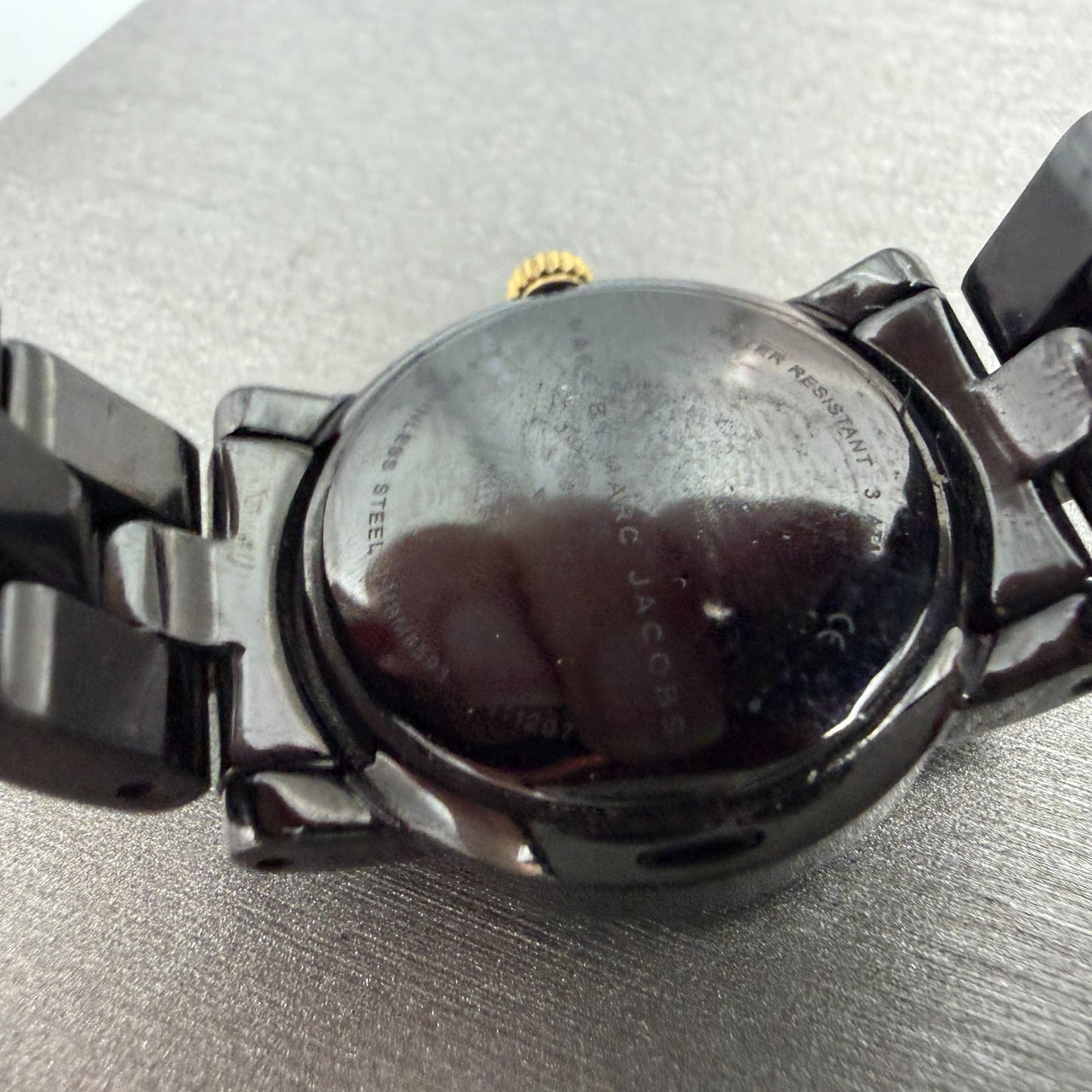 Marc By Marc Jacobs Amy Watch Women 26mm Black Dial Black Tone MBM8593 New Batt9