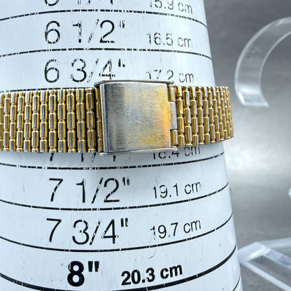 Seiko Tank Watch Women 19mm Champagne Dial Gold Tone 2Y01-5D19 New Battery10