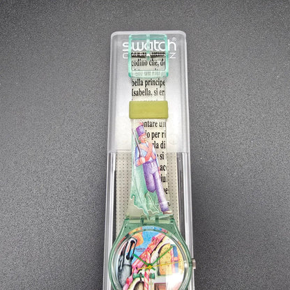 Swatch Once Upon a Time Boston 1993 Watch Set LP114 GG123 New Battery NOS9
