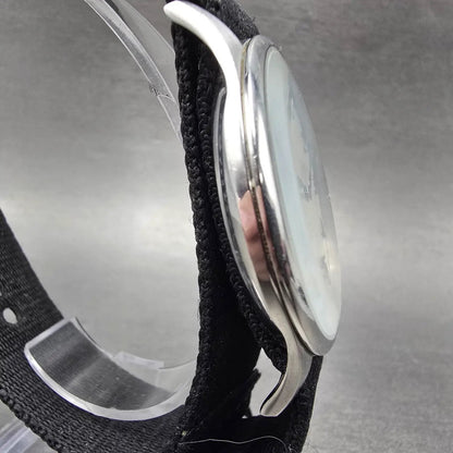 Fossil Watch Men 42mm Silver Dial Silver Tone Round FS4851 New Battery3