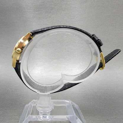 Wittnauer Pegasus Watch Women 24mm Champagne Dial Gold Tone Round New Battery6