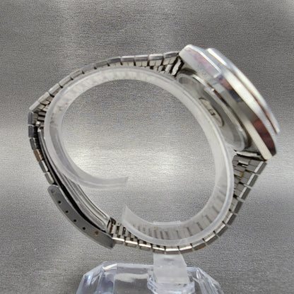 VTG Seiko Digital Watch Men 36mm Digital Steel 05335023 Rectangle PARTS9