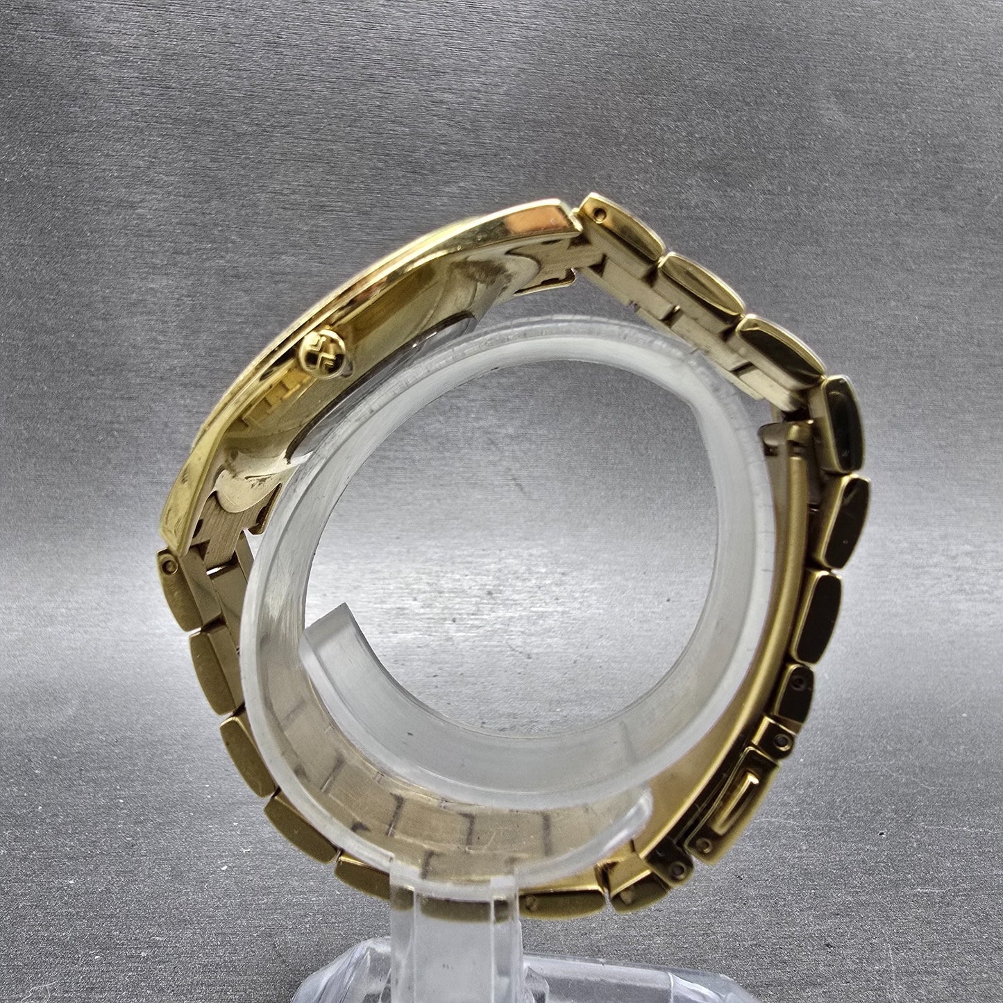 Skagen Watch Men 38mm Champagne Dial Gold Tone Round SKW2094 New Battery5