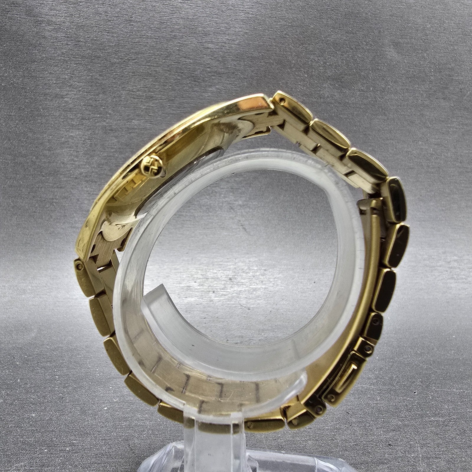 Skagen Watch Men 38mm Champagne Dial Gold Tone Round SKW2094 New Battery5