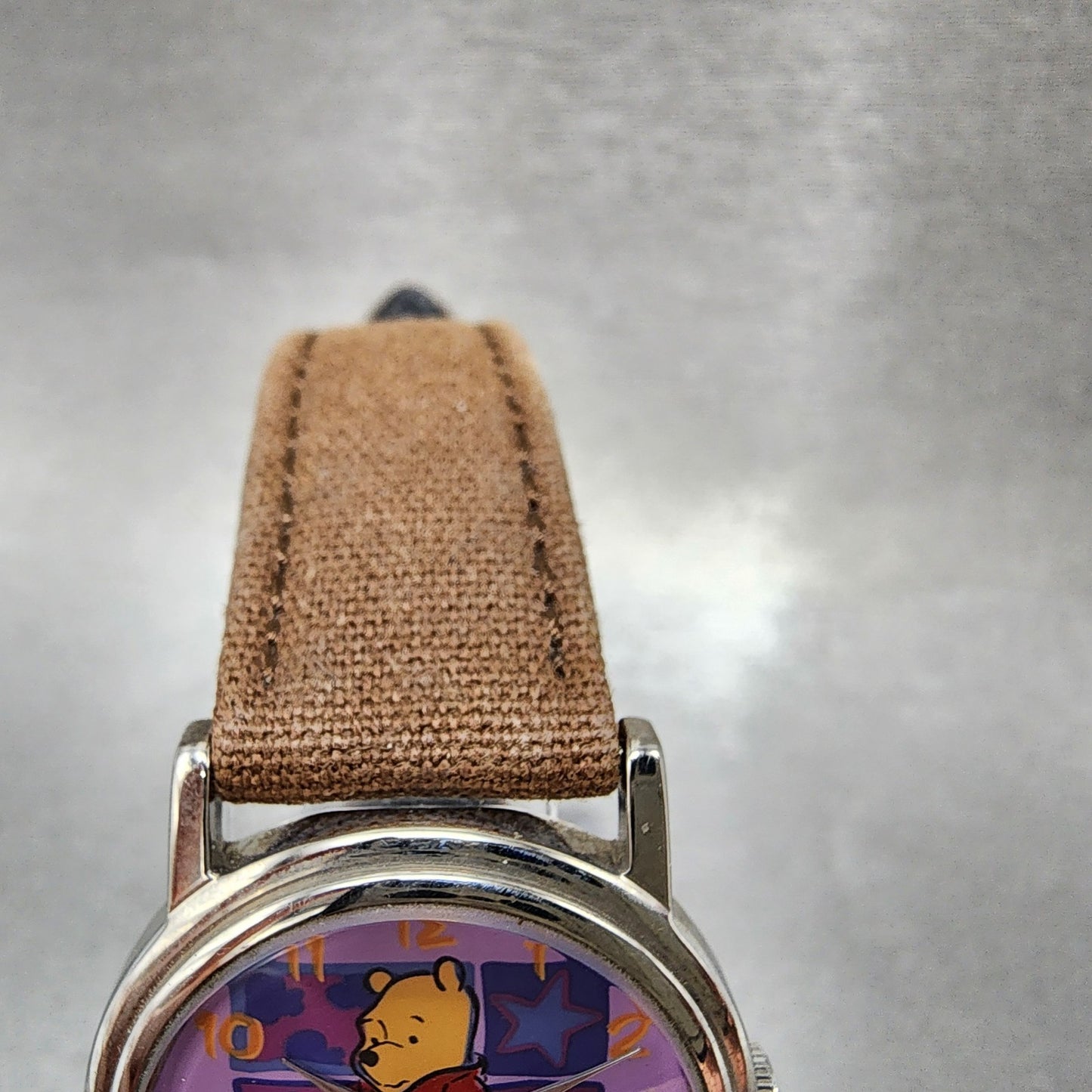 Seiko ALBA Winnie The Poo Watch Women 28mm Purple Dial Silver Tone New Battery4
