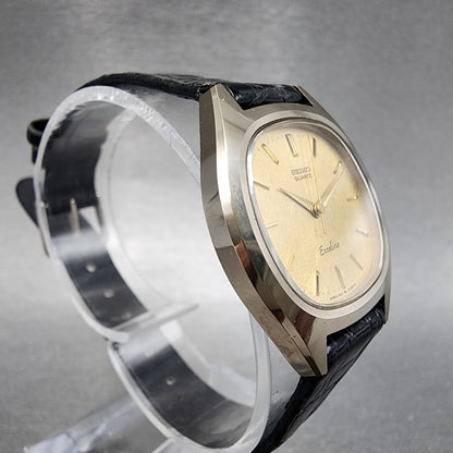 Seiko Exceline Watch Women 27mm Gold Dial Gold Tone Oval 14215250 New Battery3