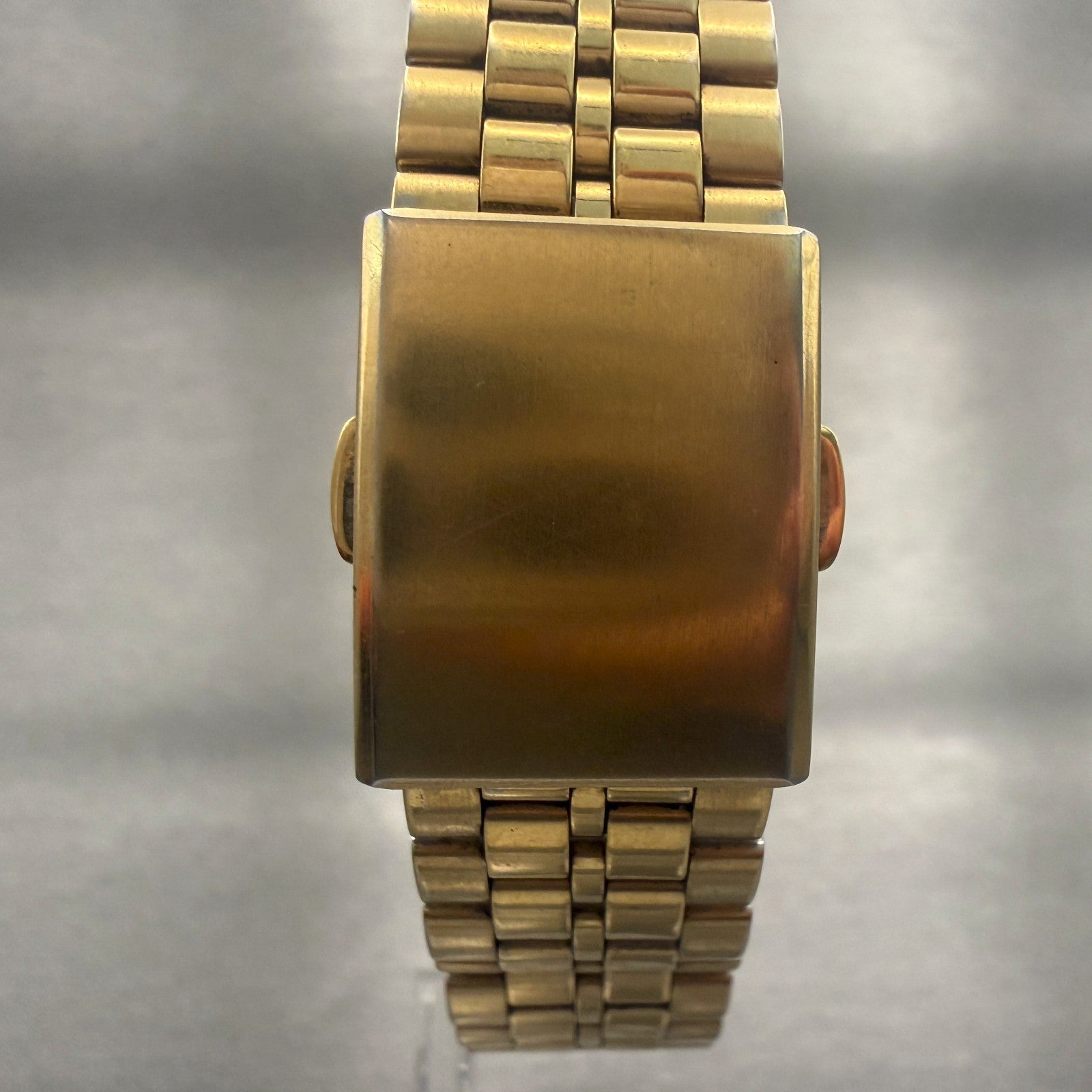 Seiko Watch Men 33mm Gold Dial Gold Tone Round 5P31-6090 New Battery7