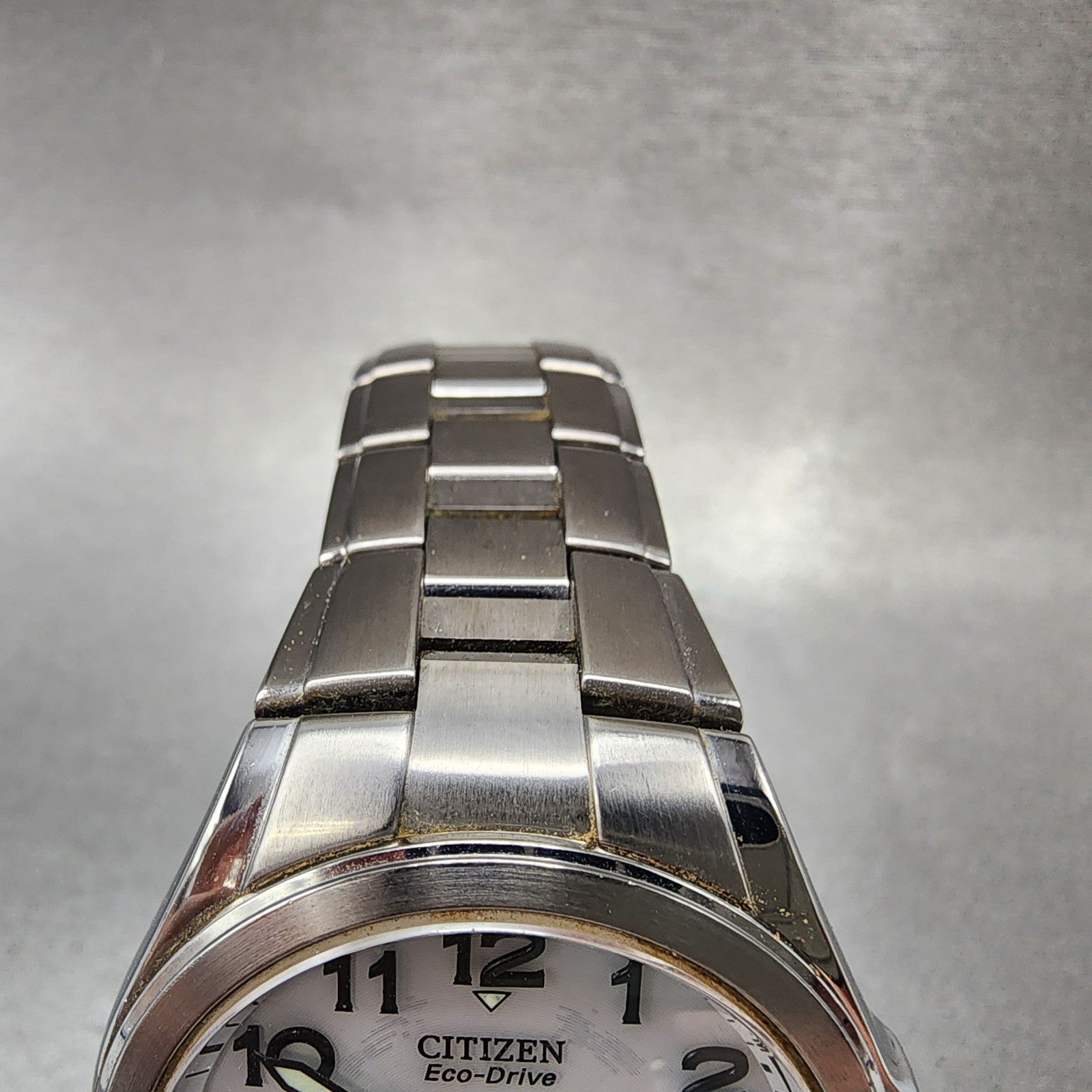 Citizen EcoDrive Attesa Watch Men 38mm White Dial Titanium Atomic Round Runs4