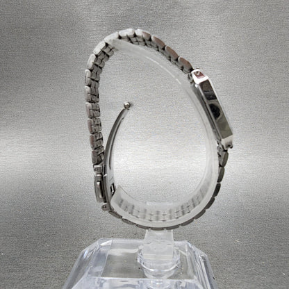 Seiko Tank Watch Women 19mm Silver Dial Silver Tone 4n215090 New Battery8
