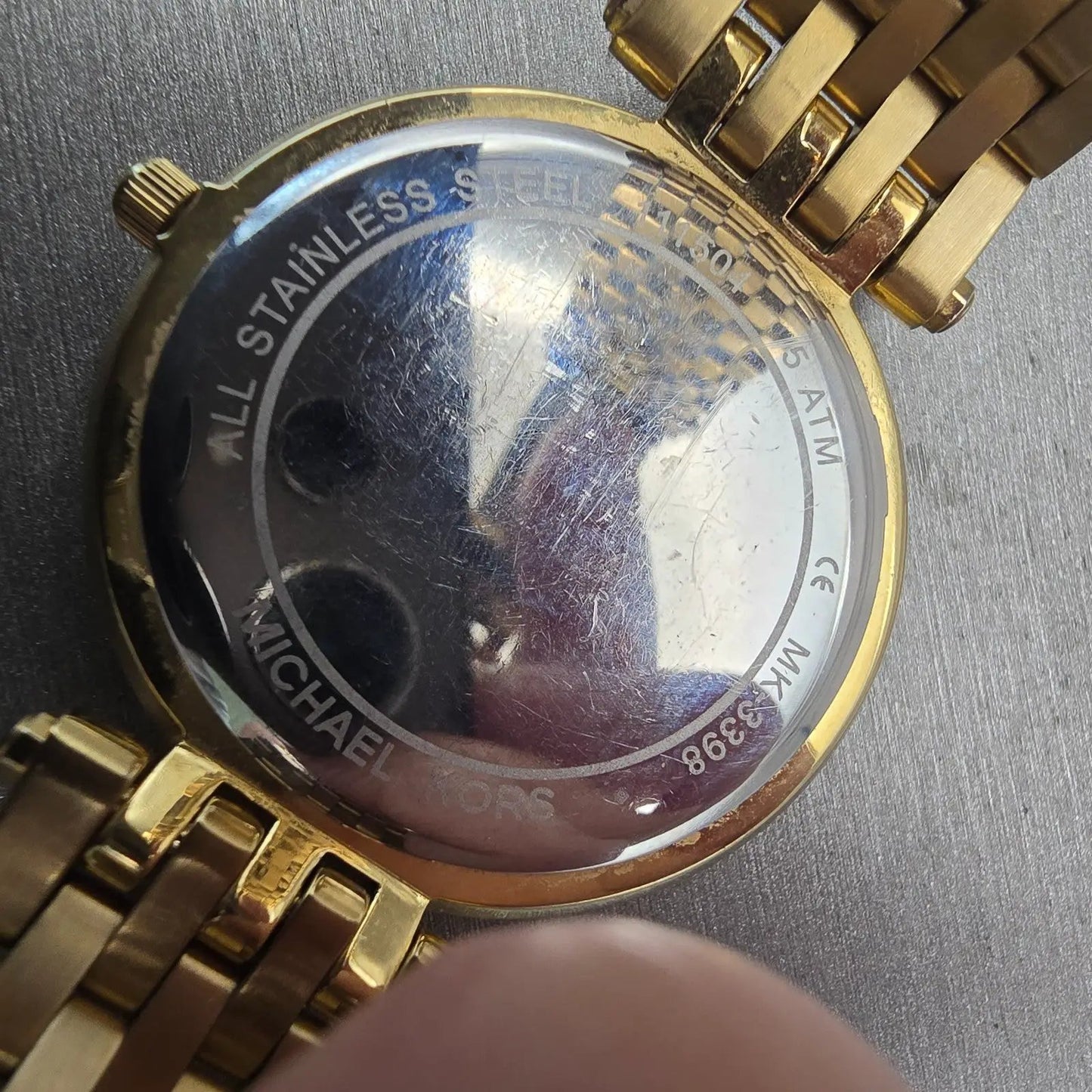 Michael Kors Darci Watch Women 39mm Gold Dial Gold Tone MK3398 New Battery10