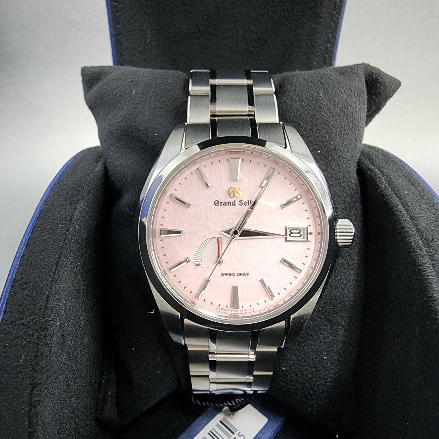 Grand Seiko SBGA497 Watch Men 41mm Pink Snowflake Dial Titanium Date Full Set1