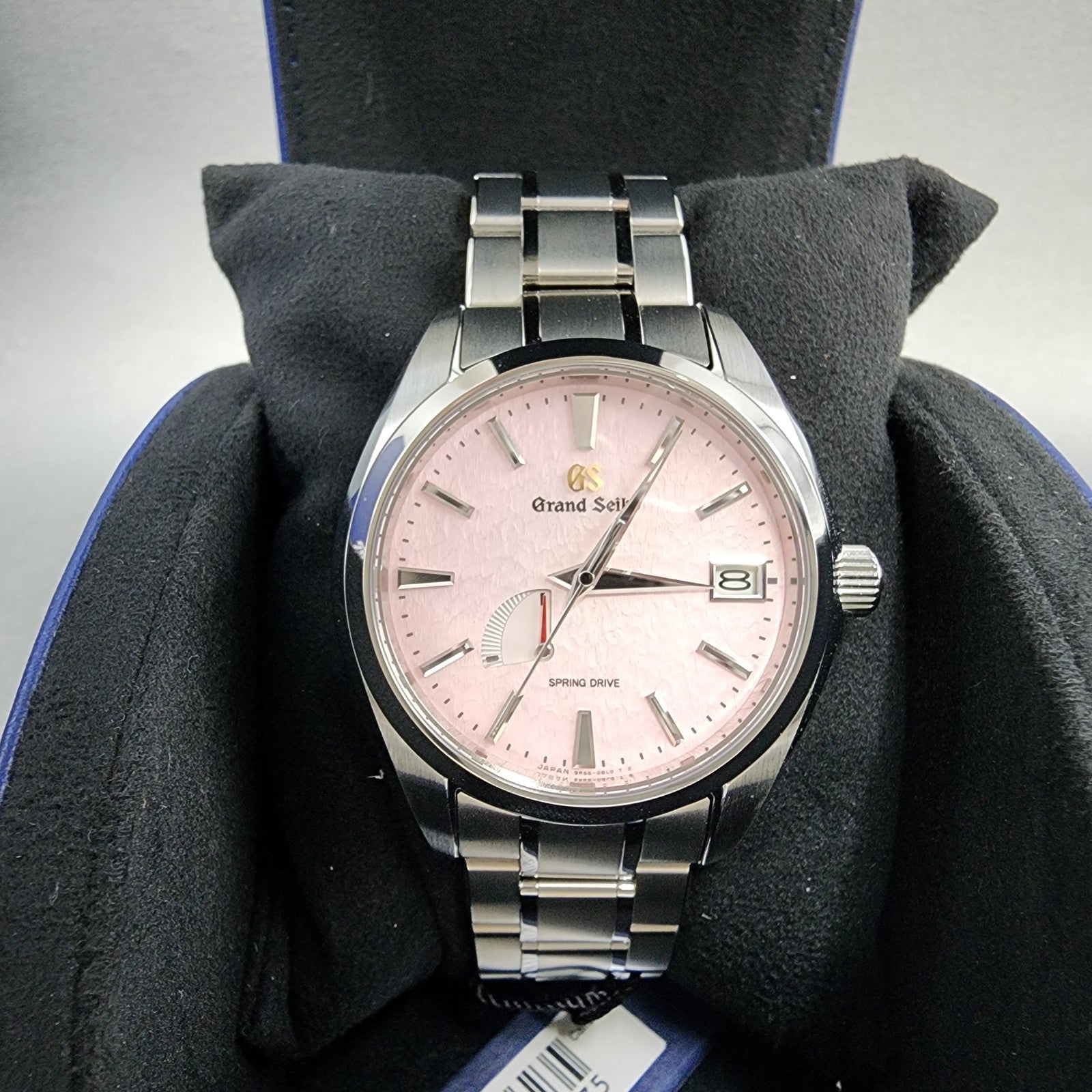 Grand Seiko SBGA497 Watch Men 41mm Pink Snowflake Dial Titanium Date Full Set1