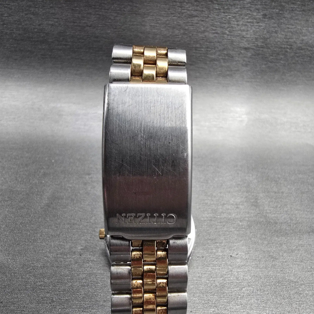 Citizen CQ President Watch Men 35mm Blue Dial Two Tone 6100-R00405 New Battery9