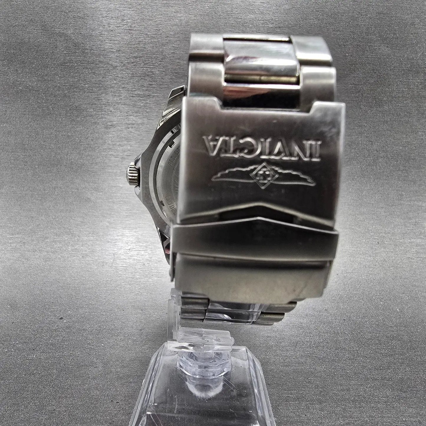 Invicta Grand Diver Watch Men 54mm Black Dial Silver Tone Date 14652 New Battery7