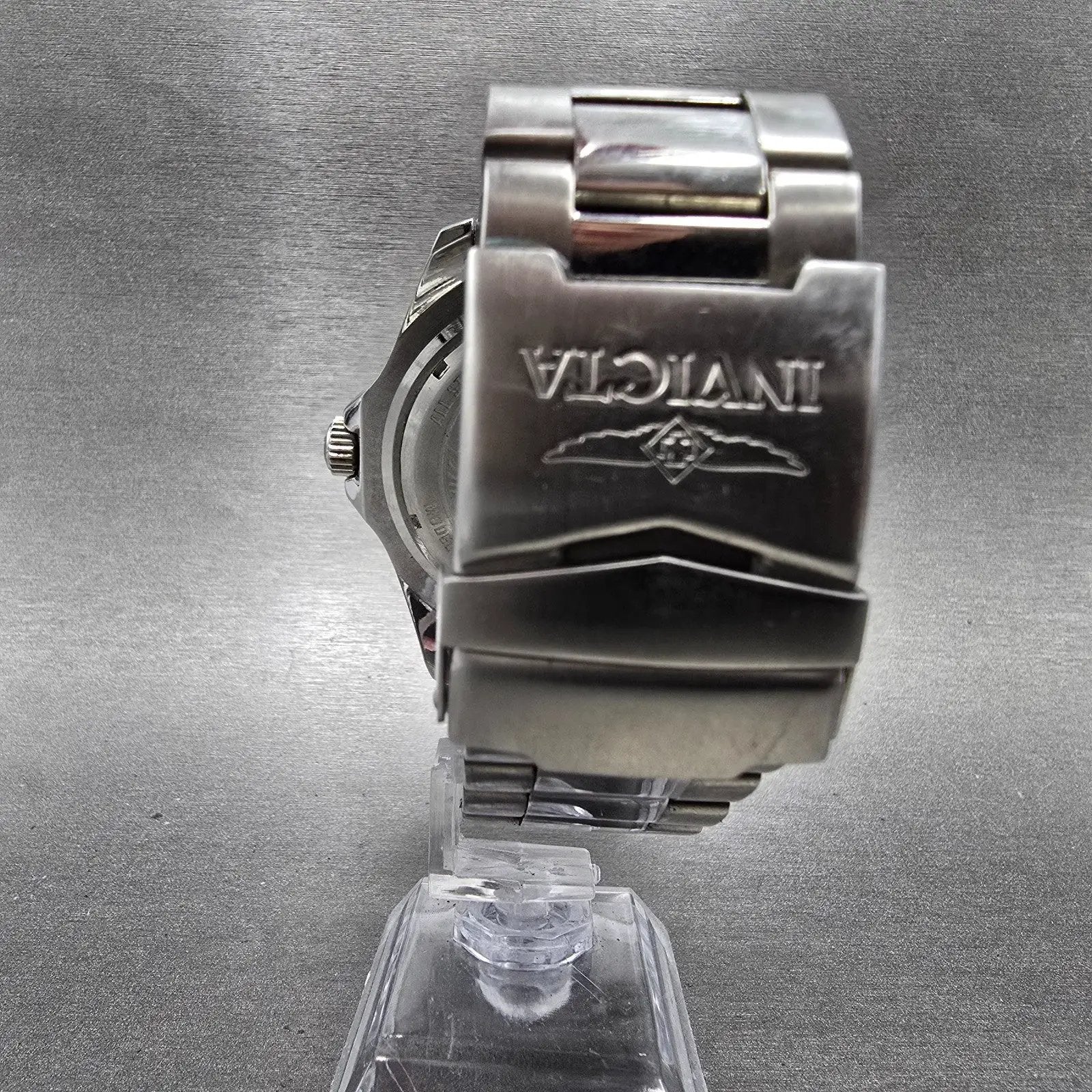 Invicta Grand Diver Watch Men 54mm Black Dial Silver Tone Date 14652 New Battery7