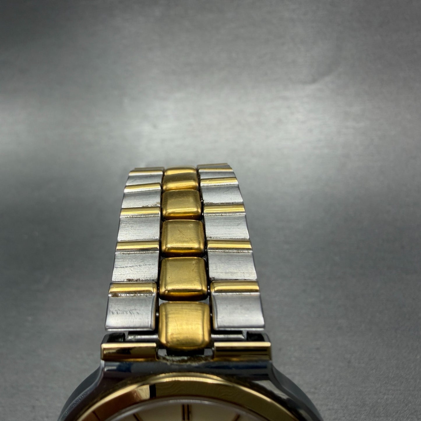 Seiko Dolce Watch Men 35mm Cream Dial Two Tone Round 8N41-7020 New Battery GR4