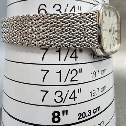 Seiko Watch Women 21mm Silver Dial Silver Tone Octagon 14005900 New Battery10