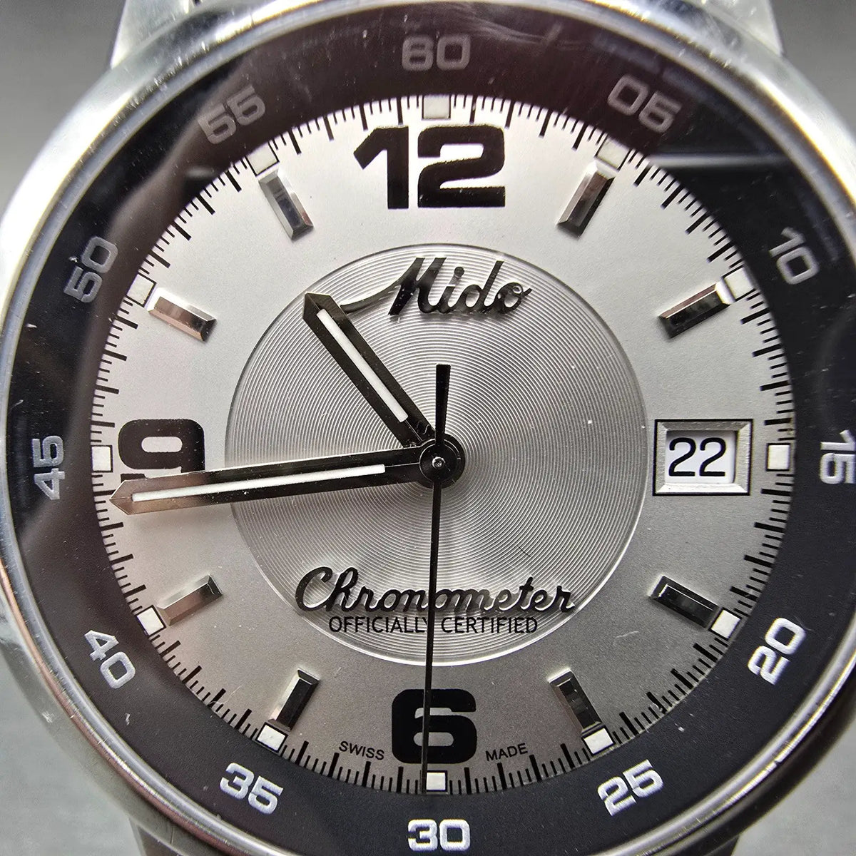 Mido Ocean Star Captain Automatic Chronometer Watch Men Silver Dial 8720 PARTS2