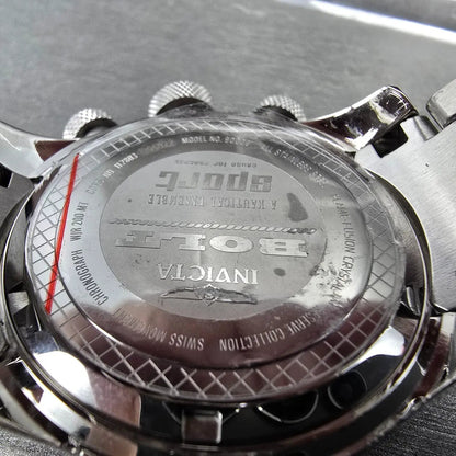 Invicta Reserve Bolt Chrono Watch Women 40mm MOP Dial Steel Date 90009 New Batt10