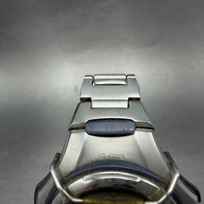 Casio Baby-G Watch Women 38mm Blue Dial Silver Tone Round MSG-600 New Battery4
