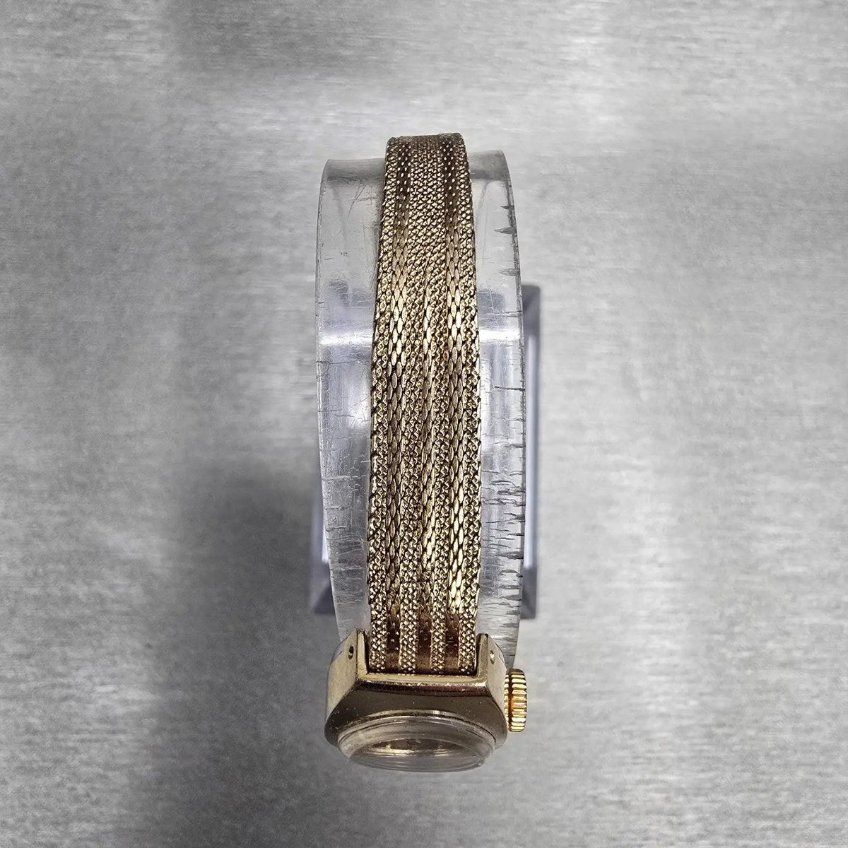 Seiko Watch Women 15mm Brown Dial Gold Tone Oval 11-7039 Manual Wind Vintage JP24