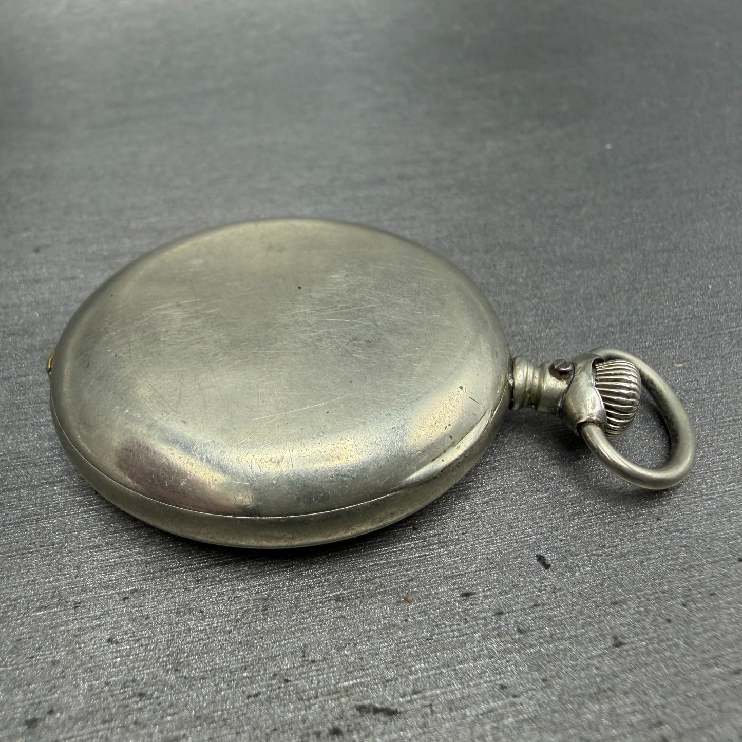 Elgin Pocket Watch 41.5mm White Dial Silver Tone Grade 94 Round Manual Wind PART10