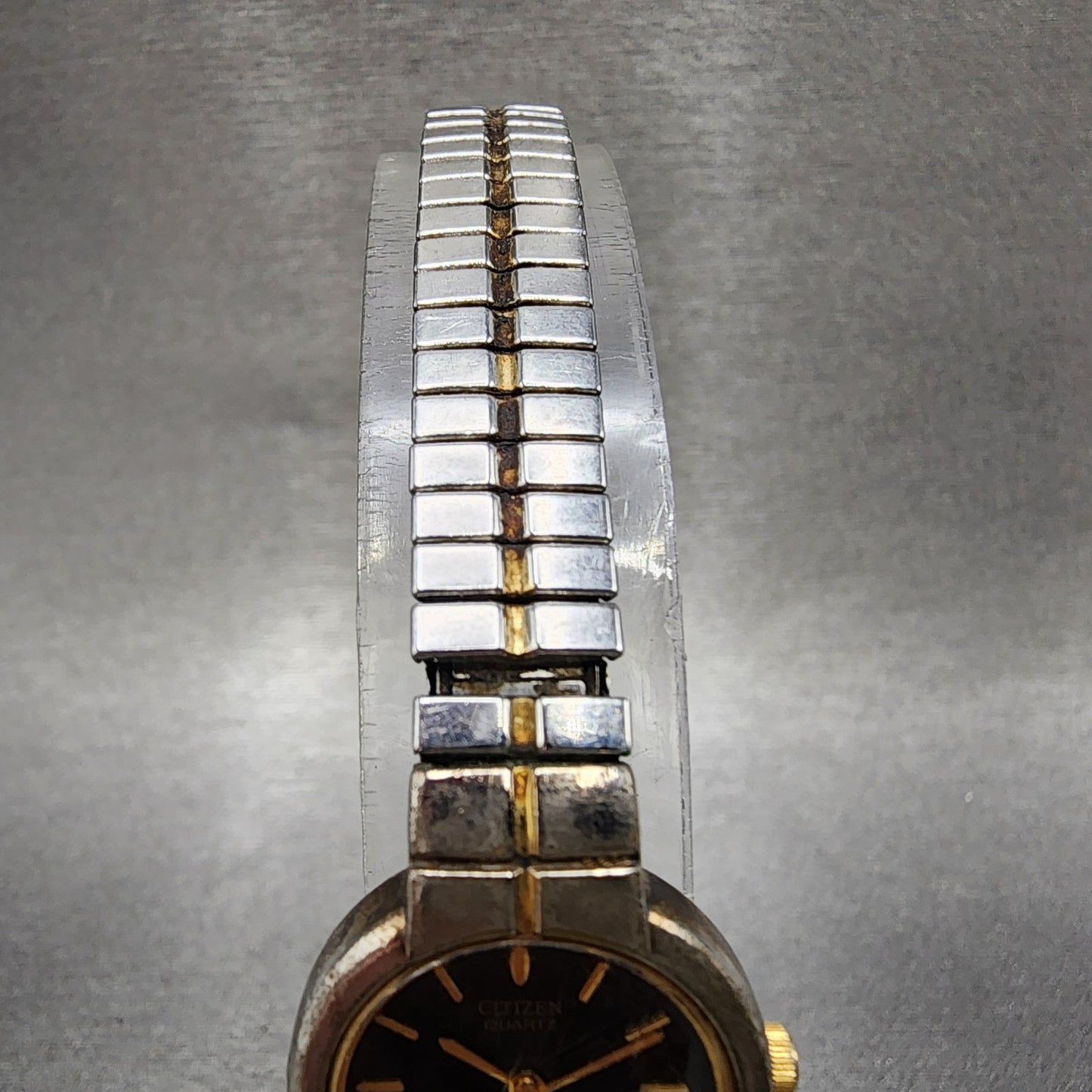 Citizen Watch Women 21mm Black Dial Two Tone Round 5920S006007 New Battery4