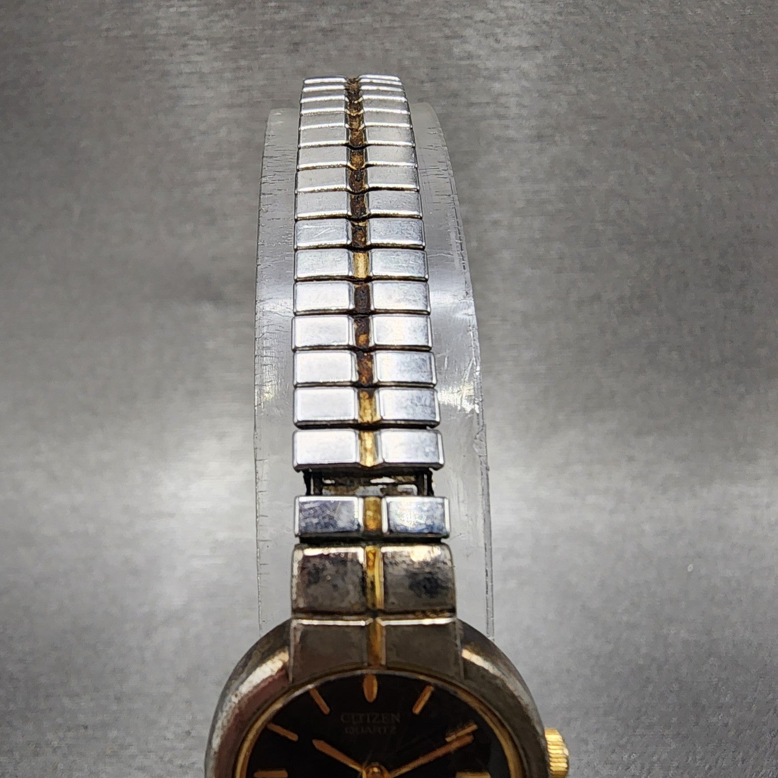 Citizen Watch Women 21mm Black Dial Two Tone Round 5920S006007 New Battery4