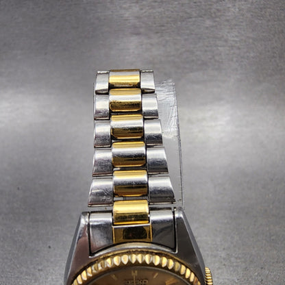Seiko SQ Watch Women 24mm Champagne Dial Two Tone Daydate 85230050 New Battery4