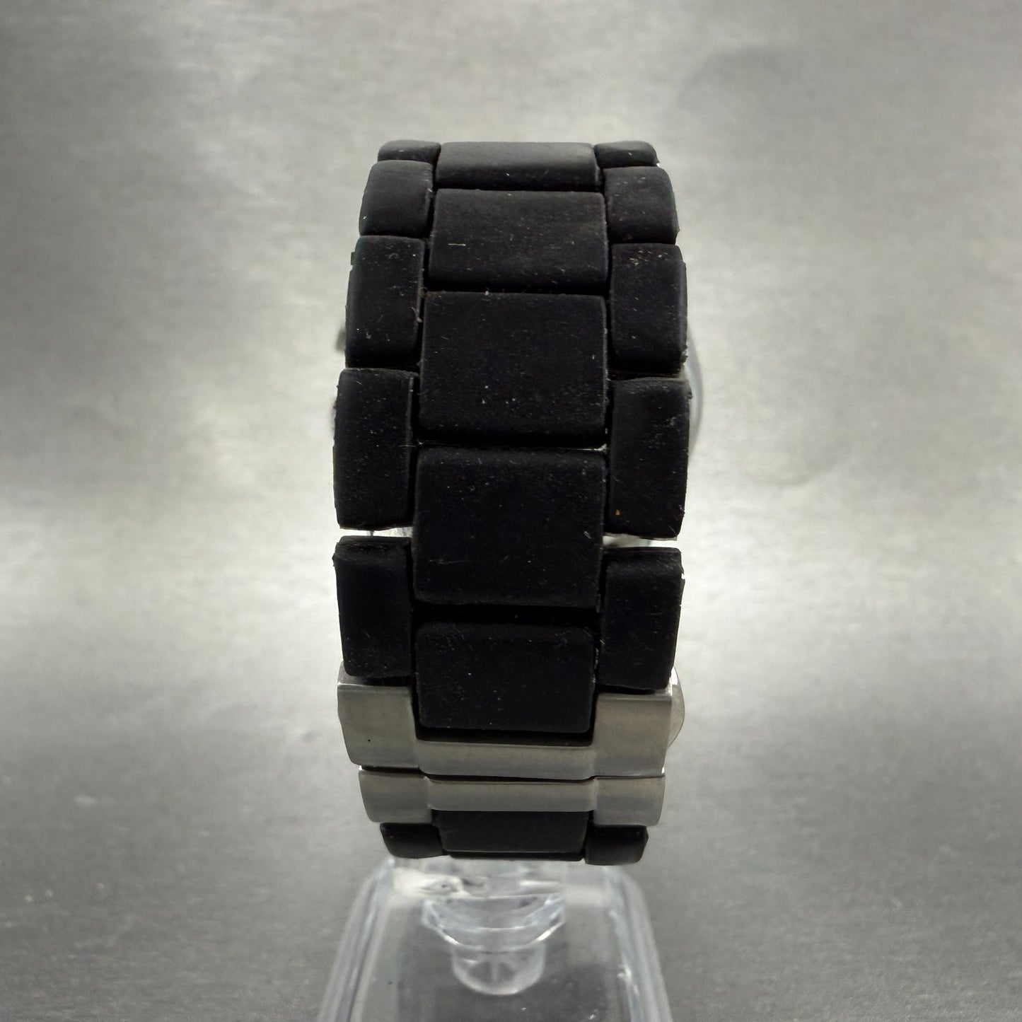Emporio Armani Chronograph Watch Men 43mm Black Dial Steel Date AR-5890 New Batt7