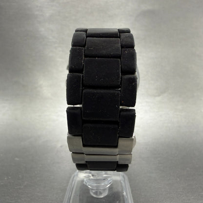 Emporio Armani Chronograph Watch Men 43mm Black Dial Steel Date AR-5890 New Batt7