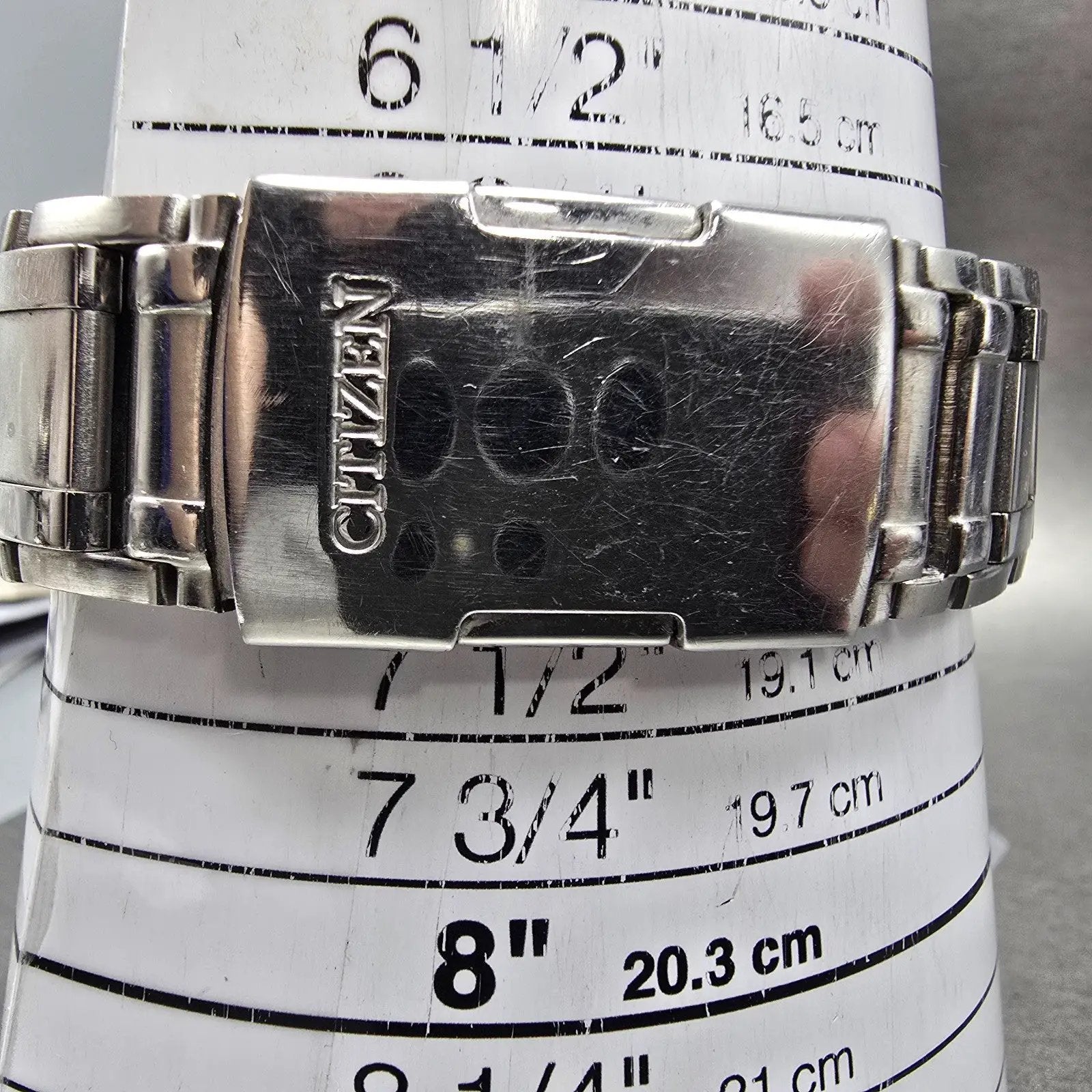Citizen Eco-Drive Chronograph Watch Men 42mm Black Dial Steel Perpetual Calendar10