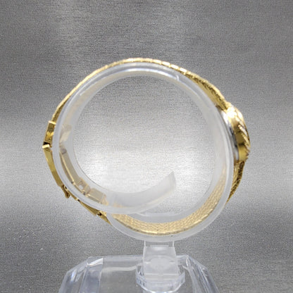 Hamilton Watch Women 19mm Gold Dial Two Tone Round Mesh Band  New Battery8
