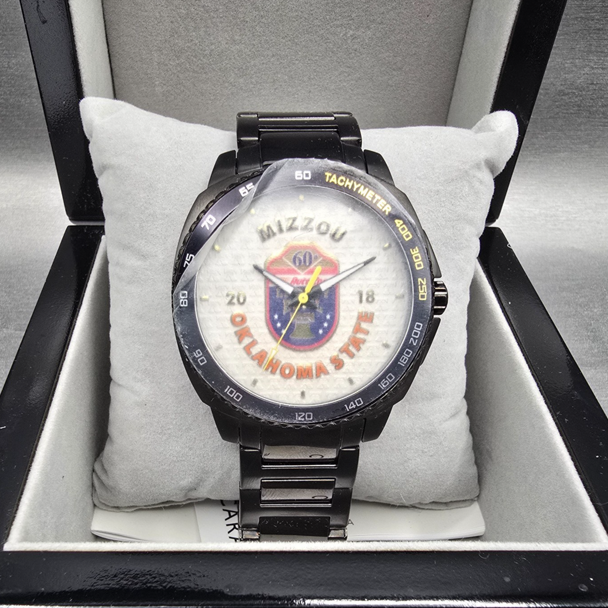 Bulova Caravelle 2018 Liberty Bowl Watch Men 45mm Black Tone 45B156 New Battery0