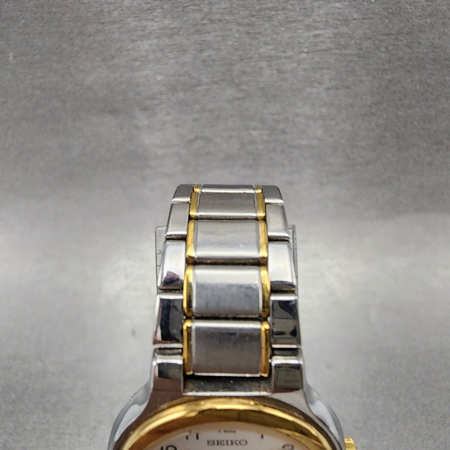 Seiko Spirit Watch Women 25mm Silver Dial Two Tone Round 7N016A80 New Battery4