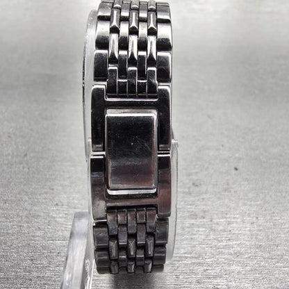 Seiko Watch Women 23mm White Dial Gray Tone Date Round 7N89-0281 New Battery7