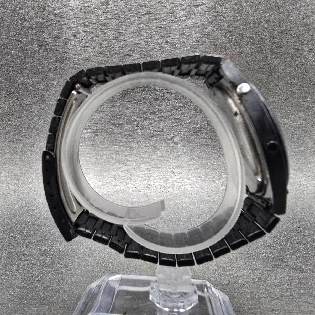 Seiko Giugiaro Watch Men 39mm Black Digital Alarm Chronograph A828-4019 New Batt8