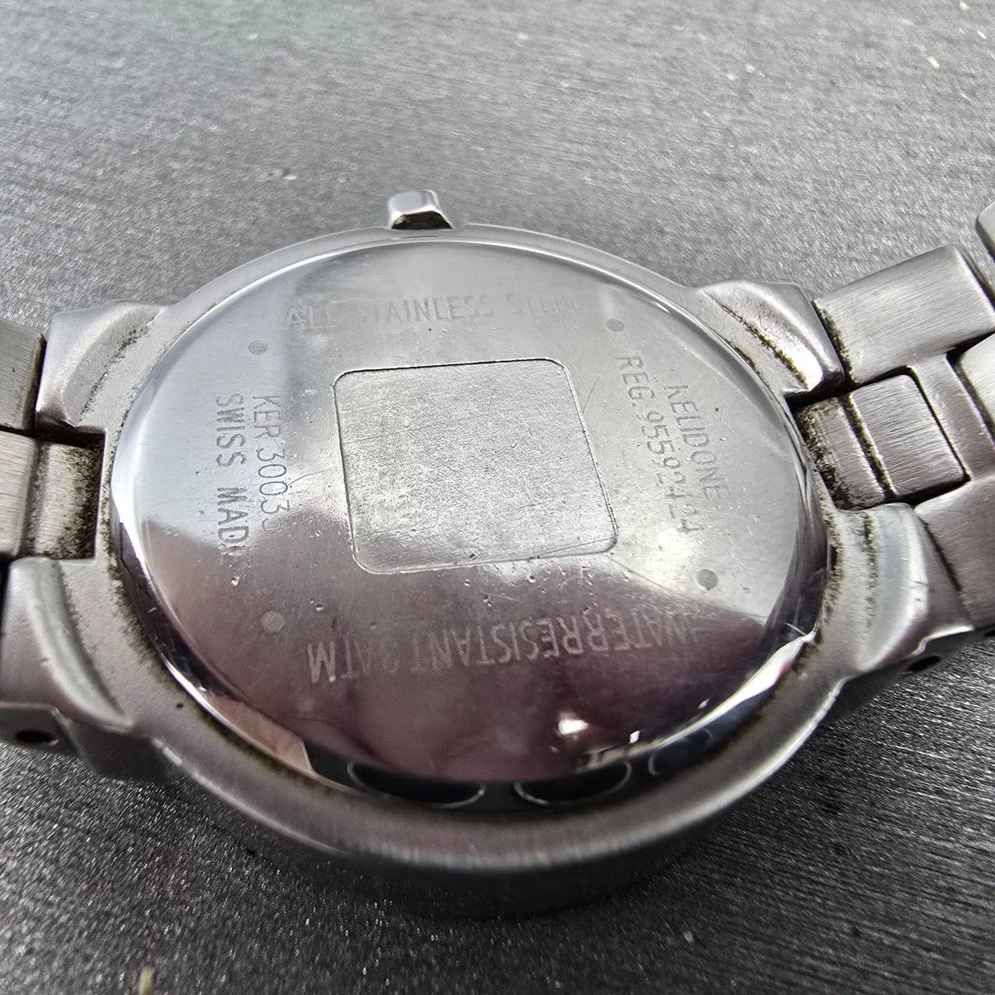 Givenchy Watch Women 32mm Black Dial Steel Date Round New Battery VTG9