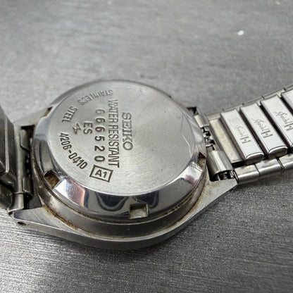 Seiko 5 Automatic Watch Women 25mm Silver Dial Two Tone 4206-0410 New Battery9