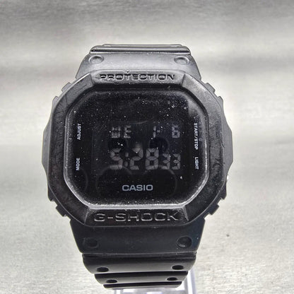 Casio G-Shock DW-5600BB Watch Men 43mm Black Alarm Chronograph New Battery0