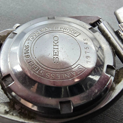 Seiko 5 DX Watch Men 36mm Silver Dial Steel Daydate Round 6106-7000 Automatic9