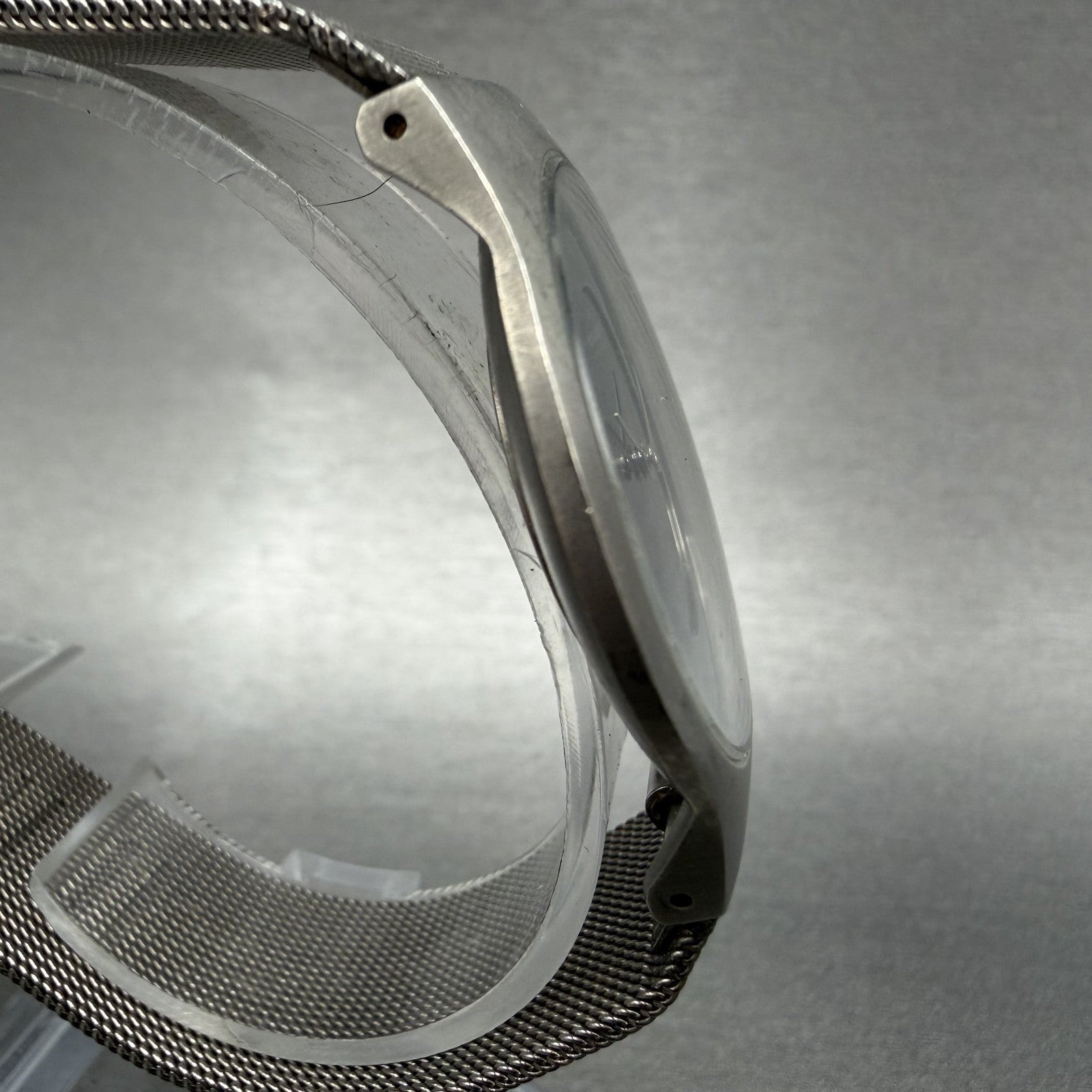 Skagen Watch Men 34mm Gray Dial Titanium Round Mesh Band 233LTTM New Battery3