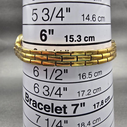 Seiko Watch Women 14mm Gold Dial Gold Tone Oval 1F20-5A49 New Battery Vintage9